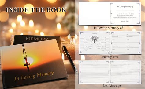 Amazon Funeral Guest Book For Memorial Service Funeral Sign In