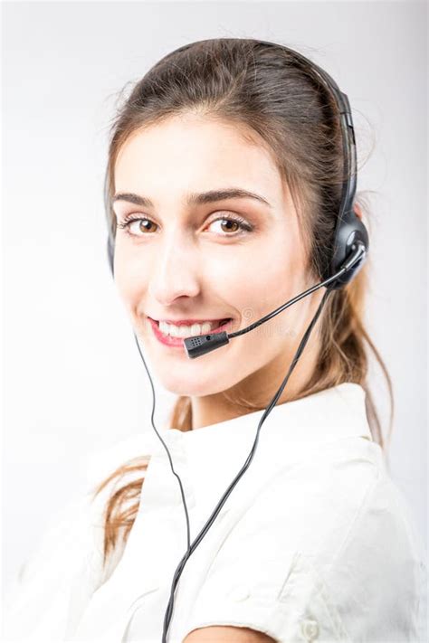 Support Phone Operator In Headset Stock Photo Image Of Phone