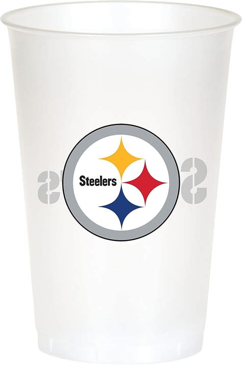 Amazon.com: Trendware Pittsburgh Steelers Plastic Cups, 24 ct : Sports ...