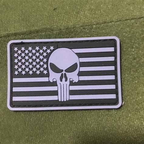 Velcro Patch 3d Pvc Armband Personality Punisher Velcro Badge Tactical