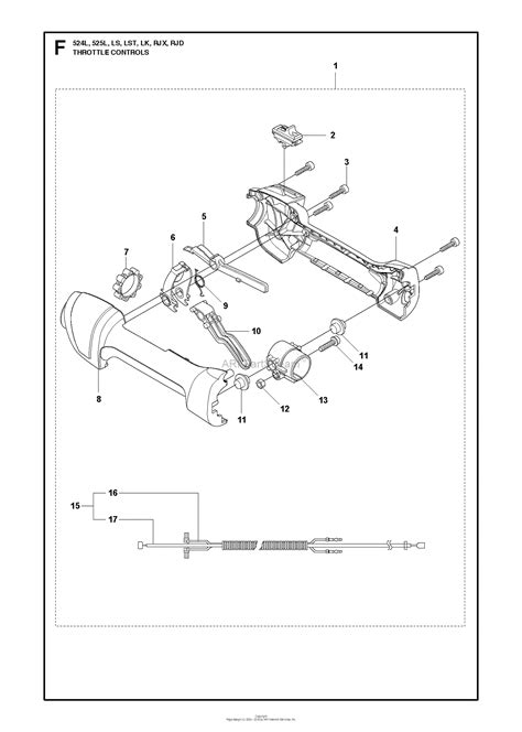 Husqvarna 525 Lst 2013 03 Parts Diagram For Throttle Controls