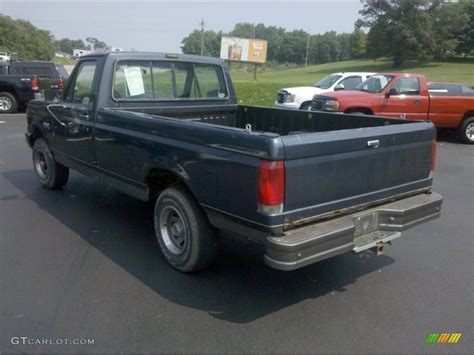 1989 Dark Shadow Blue Metallic Ford F150 Regular Cab 4x4 32682330 Photo 7 Car