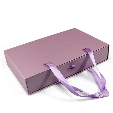 Stylish Drawer Type With Ribbon Handle Luxury Slide Out Custom Design