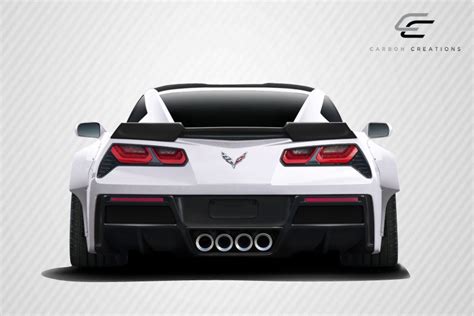 Carbon Fiber Fibre Rear Lip Add On Bodykit For Chevrolet Corvette