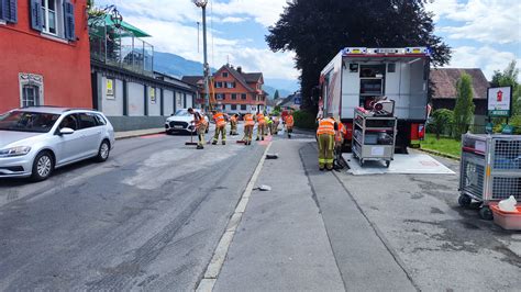 Einsatz Nr 36 02 07 2023 14 09 Uhr Dornbirner Straße Frittierfett