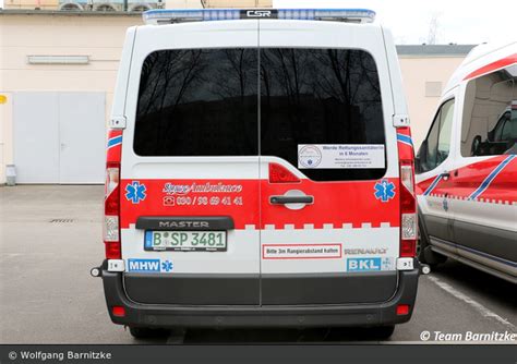 Einsatzfahrzeug Krankentransport Spree Ambulance Ktw B Sp