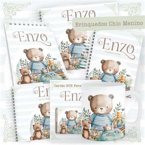 Arq Livro e Cadern do Bebê Brinquedos Chic Menino Elo7