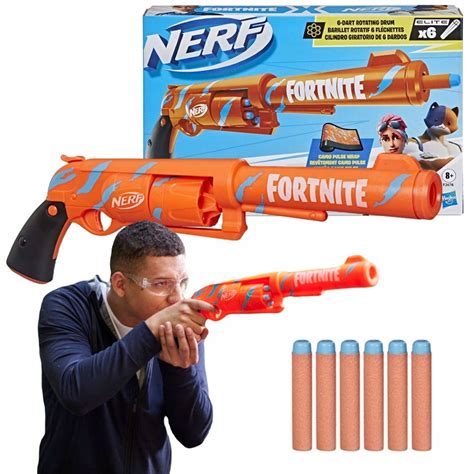 WYRZUTNIA NERF FORTNITE REWOLWER 6 SH F2678 ERLI Pl