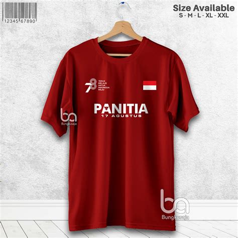 Jual Kaos Panitia 17 Agustus Hut Ri 78 Kemerdekaan Indonesia Baju