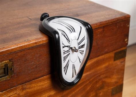 Dali Melting Clock Real Working Clock Surrealism D Cor Etsy