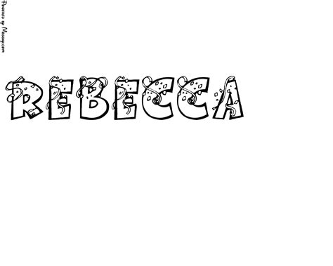 Disegno Per Bambini Rebecca 72480 Da Stampare E Colorare