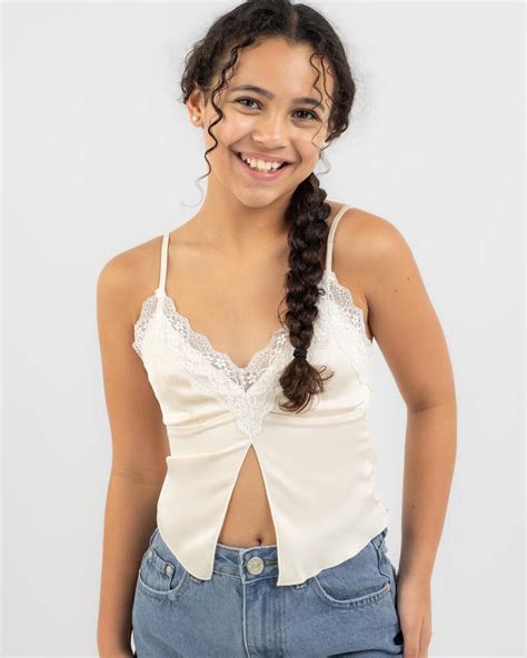 Shop Ava And Ever Girls Wilhelmina Lace Cami Top In Seashell Fast Shipping And Easy Returns