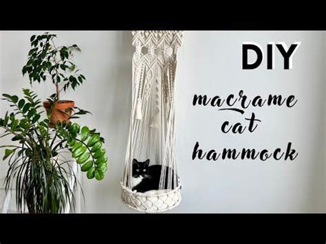 Diy Macrame Cat Hammock Diy Cat Bed Kitten Hanging Bed Macrame