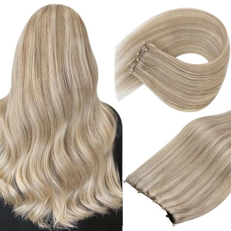 Amazon Sunny Weft Hair Extensions Microbead Real Human Hair Ez