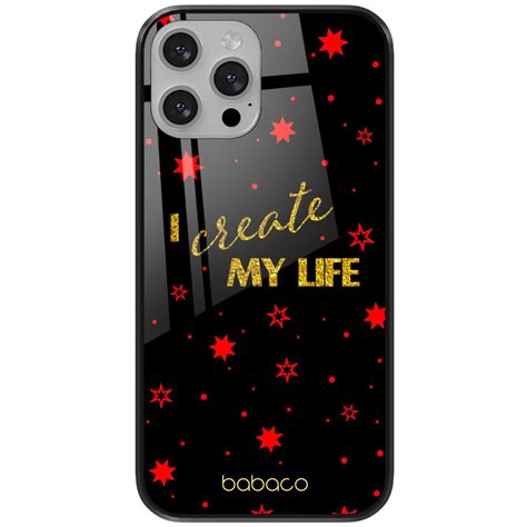 Etui Szklane Do Apple IPHONE 12 12 PRO Babaco Positive Vibes 006