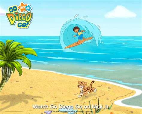 Go Diego Go Surfing In The Sea Go Diego Go Cartoon Watcher Go