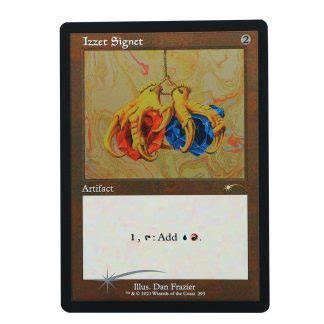 Izzet Signet SLD Old Style Etched SLD Etched Foil PROXY MTG CARDS