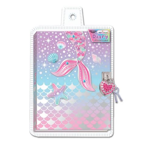 Hot Focus Mermaid Locking Diary