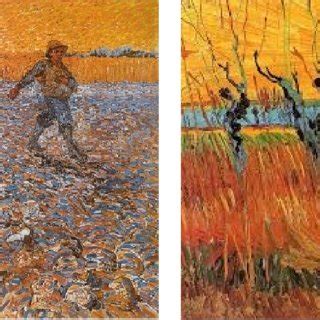 Vintage Sower At Sunset By Vincent Van Gogh Oil On Canvas