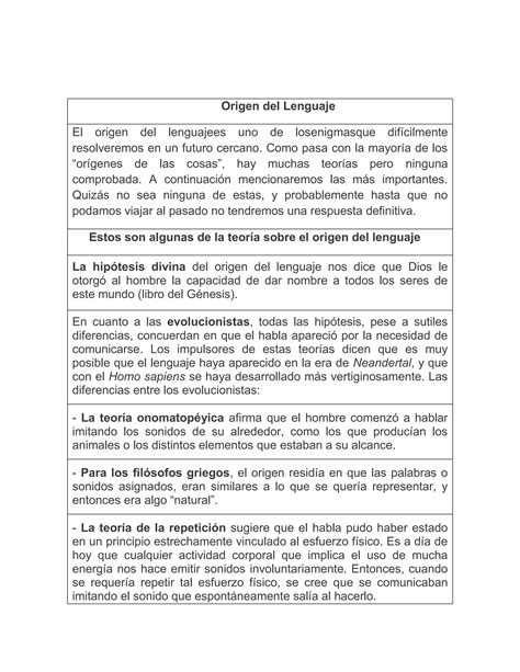 Origen Del Lenguaje PDF