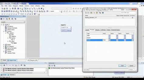 12 Erwin Data Modeler Tool Tutorial Naming Convensions Part Ii Youtube