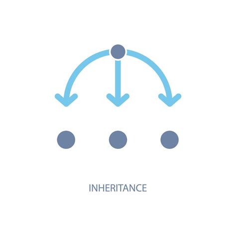 Inheritance Concept Line Icon Simple Element Illustration Inheritance Concept Outline Symbol