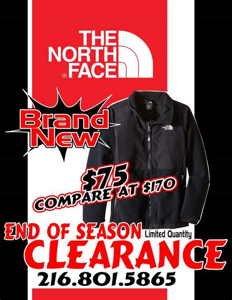 North Face End of Season Clearance Sale!