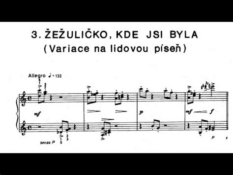 Petr Eben Variations on Žežuličko kde jsi byla audio score YouTube