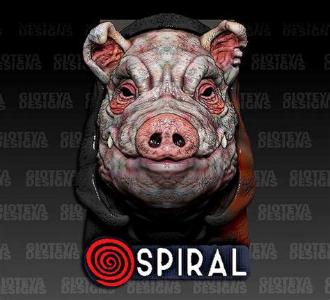 spiral   book   pig mask  model