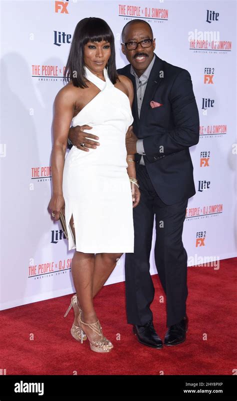 Angela Bassett And Courtney B Vance Attending The People V O J Simpson American Crime Story