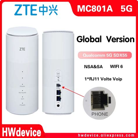 Global Version New Zte Mc A Cpe G Router Wifi Sdx Nsa Sa N