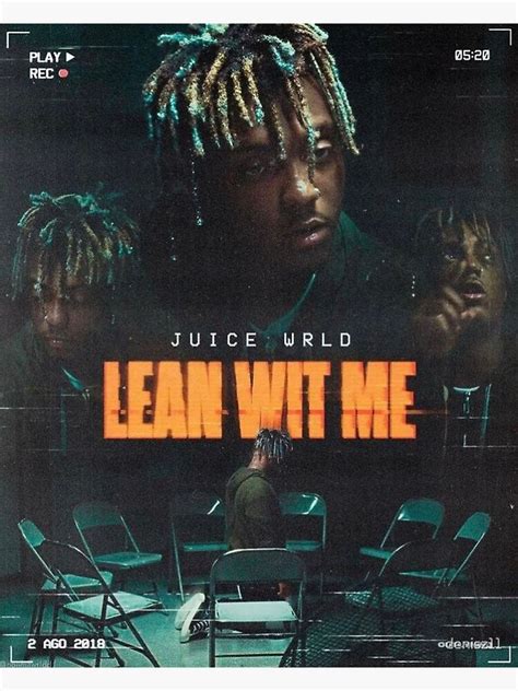 "juice wrld lean wit me" Sticker for Sale by denisz11 | Redbubble