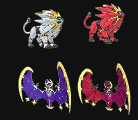 Shiny Solgaleo And Lunala Rpokemon