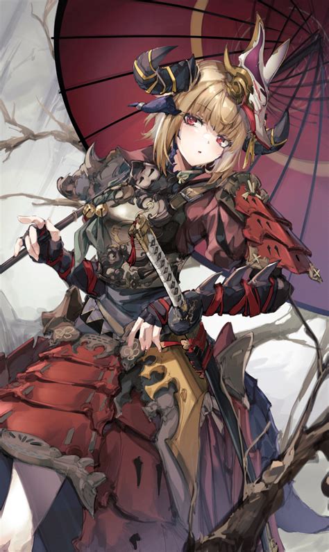 Safebooru 1girl Absurdres Armor Au Ra Black Gloves Blonde Hair