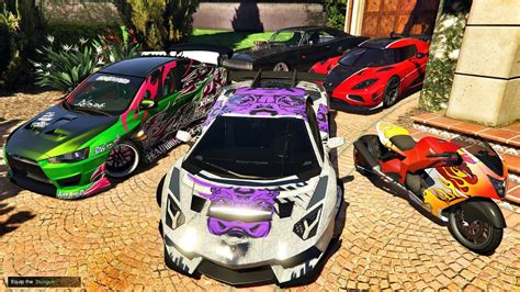 GTA 5 STEALING LUXURY LAMBORGHINI KOENIGSEGG EVO R T SUPER CARS WITH