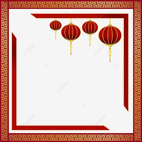 Chinese New Year Vector Art Png Chinese New Year Decorative Frame