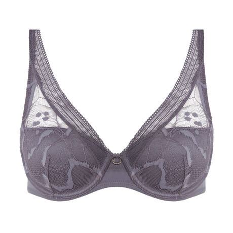 Chantelle Pieces Lingerie Set True Lace Slate Grey