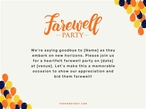 Farewell Party Invitation Messages 798 Last Call Of Fun