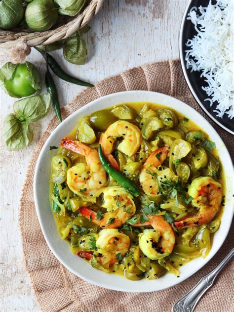 Tomatillos With Shrimp Two Heaping Teaspoons