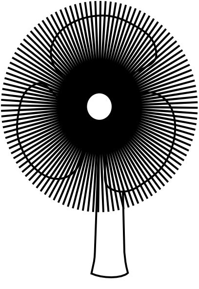 Fan Outline Clip Art At Vector Clip Art Online Royalty