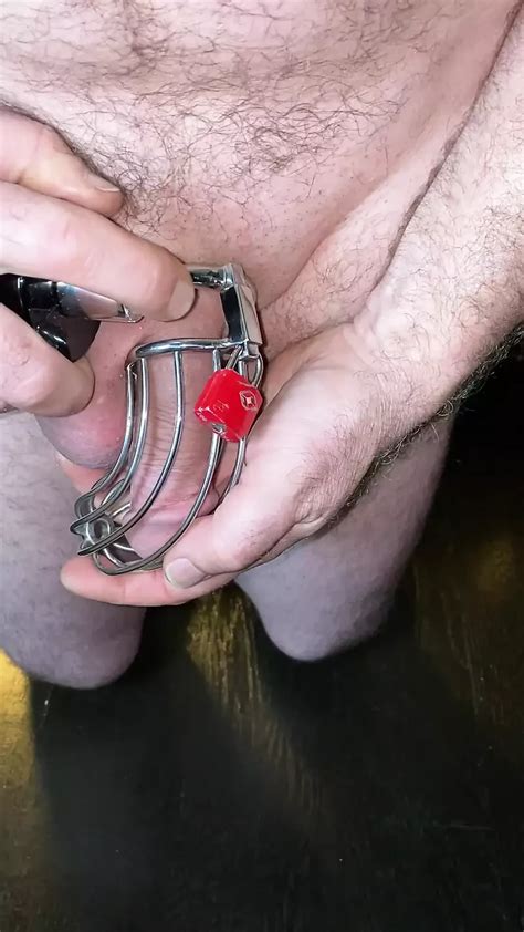 Chastity Bird Cage Escape And Relock Gay Amateur Porn Feat