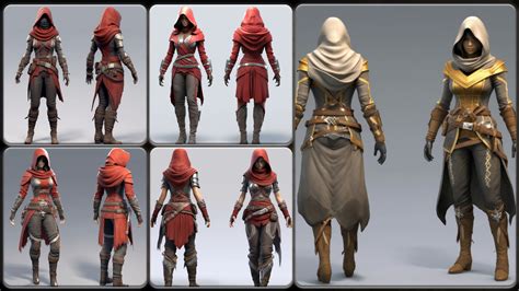 ArtStation - 200 Feminine Assassin Outfit Reference Pack | 4K | v.123 ...