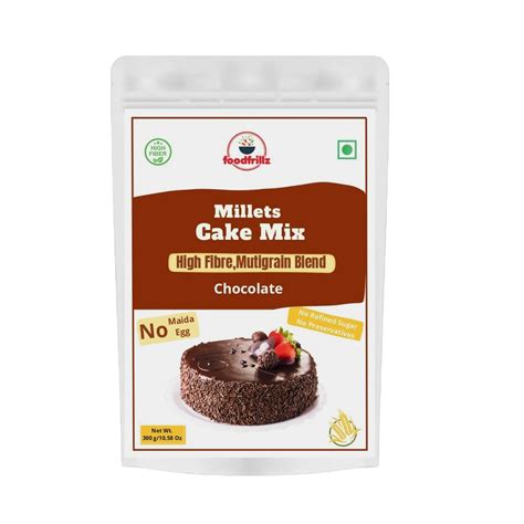 Foodfrillz Millet Cake Mix Chocolate No Maida No Refined Sugar