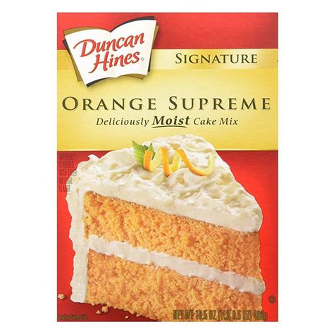 Duncan Hines Moist Deluxe Orange Supreme Cake Mix 165oz Box Garden Grocer