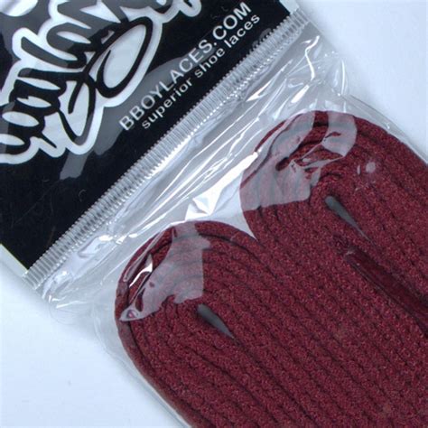 Burgundy Flat Thin Shoe Laces 9 Bur £325 Bboy Laces High