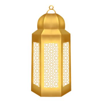 Golden Islamic Lantern Islamic Lantern Gold Ramadan PNG Transparent