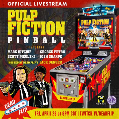 Watch The Official Pulp Fiction Pinball Livestream Tomorrow Watch