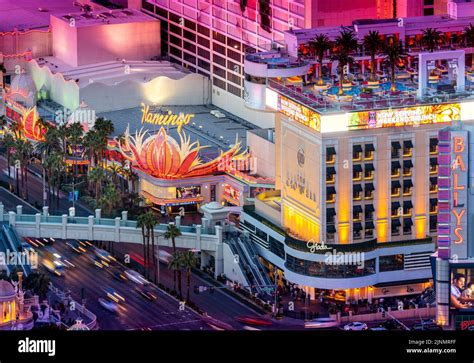 Aerial View Of Hotel Flamingo Las Vegas Nevada United States Usa