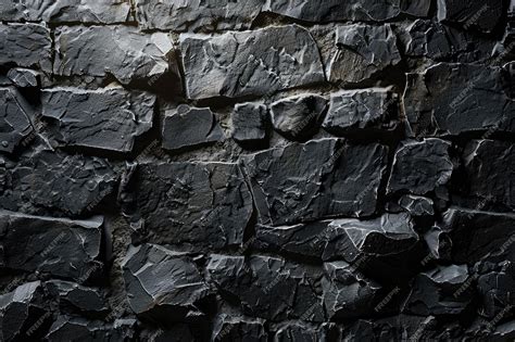 Premium Photo | Black wall stone texture See my portfolio for more ...