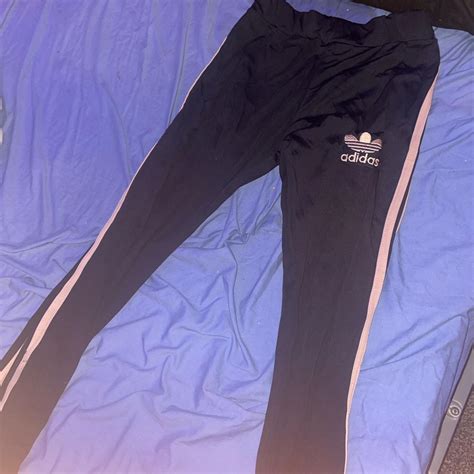 Adidas Women S Black And Pink Joggers Tracksuits Depop